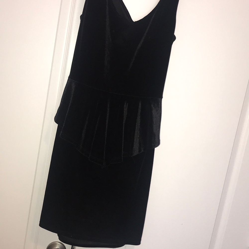 Velvet black dress